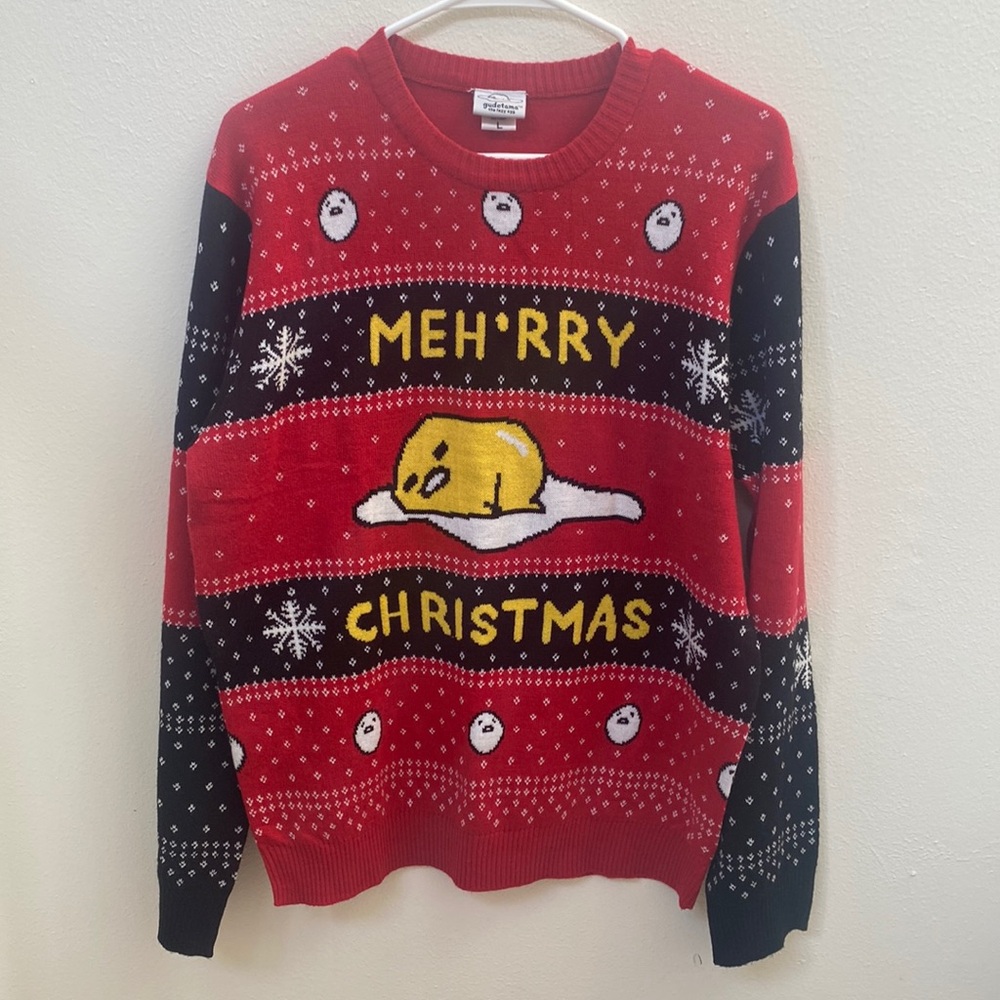 Gudetama Christmas sweater